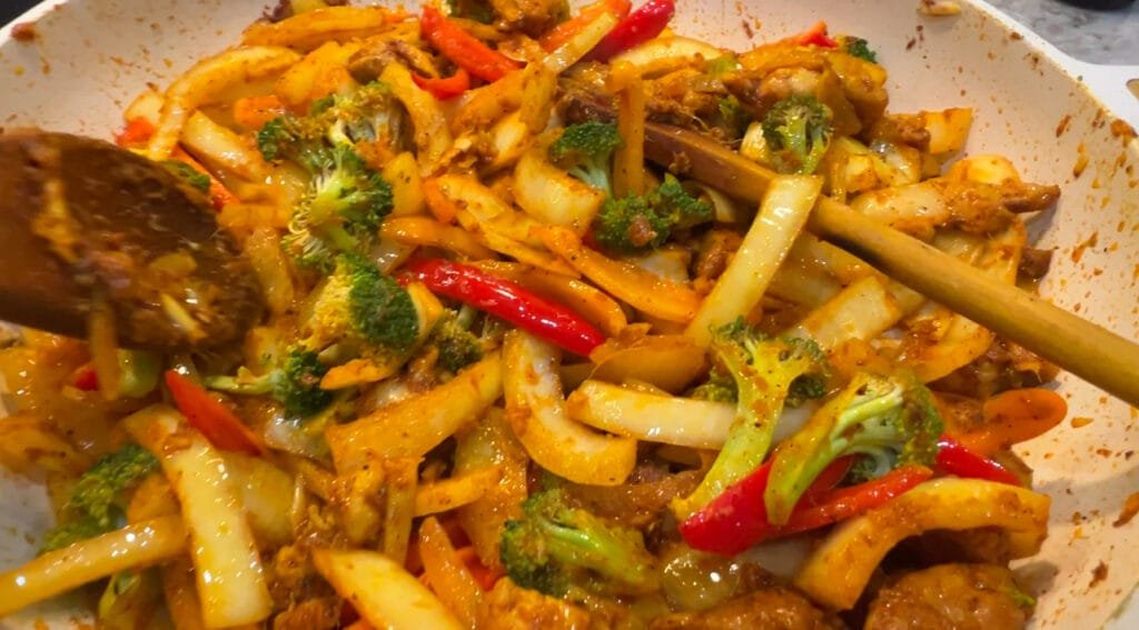 Healthy organic honey pepper chili chicken recipe